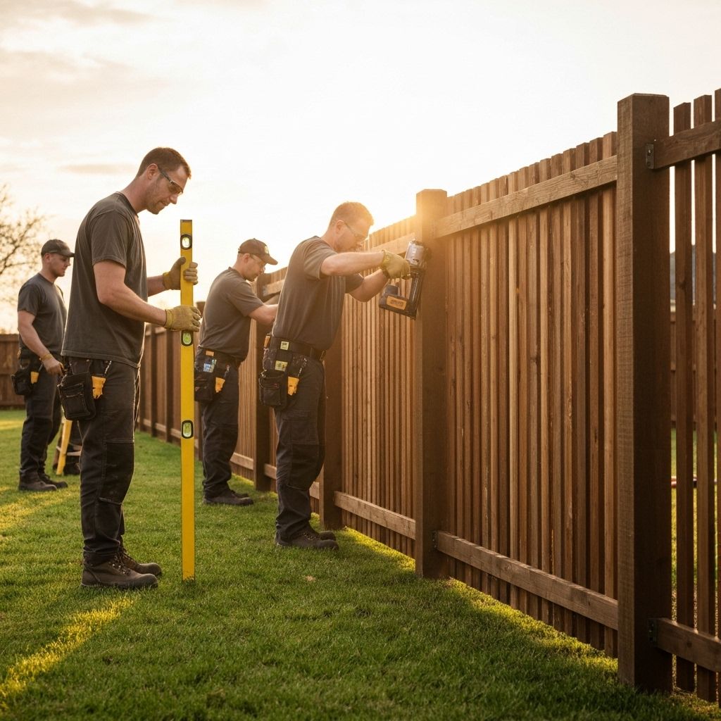 Professional fence installation
